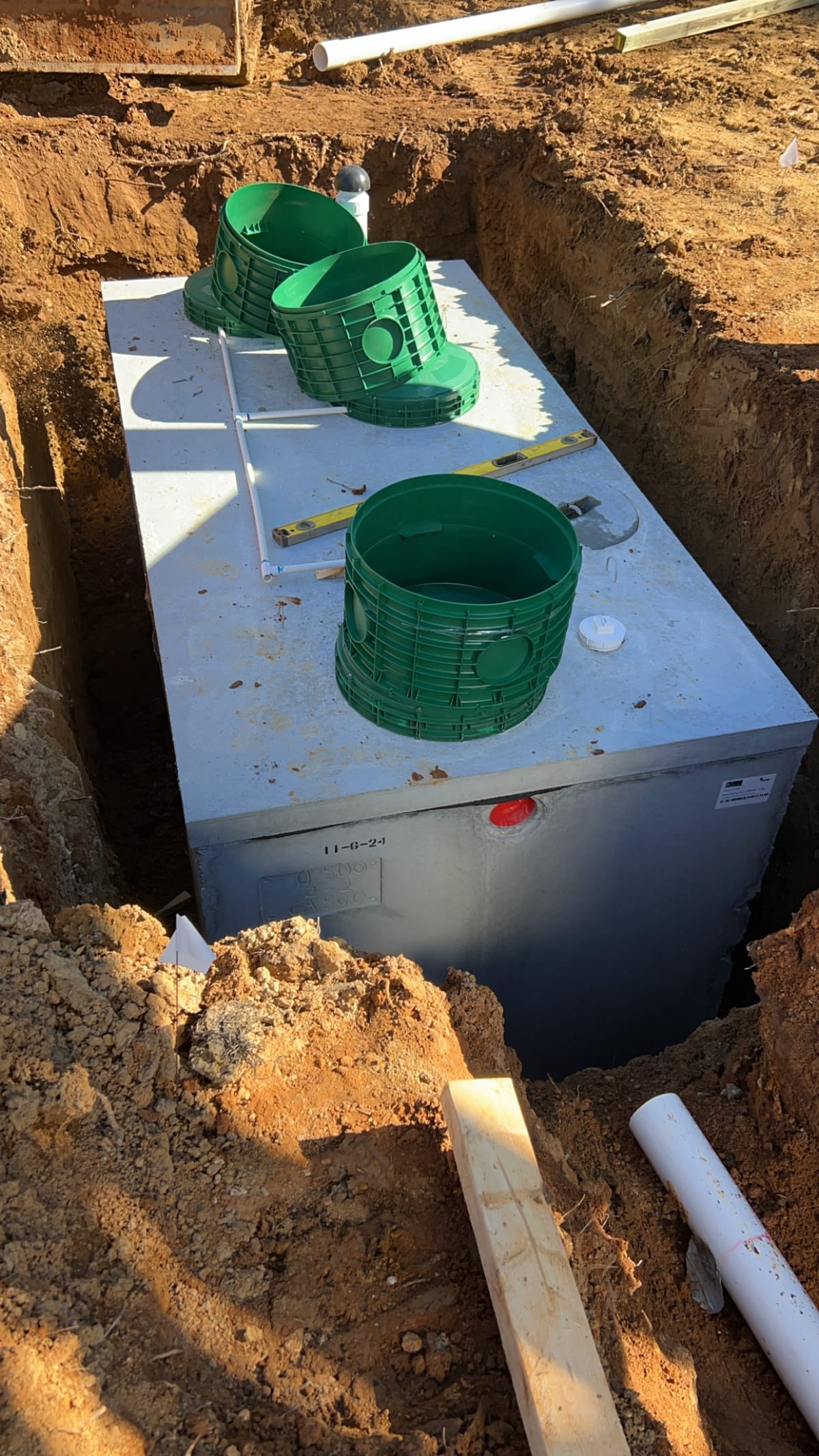 Ramey's Plumbing — Septic project