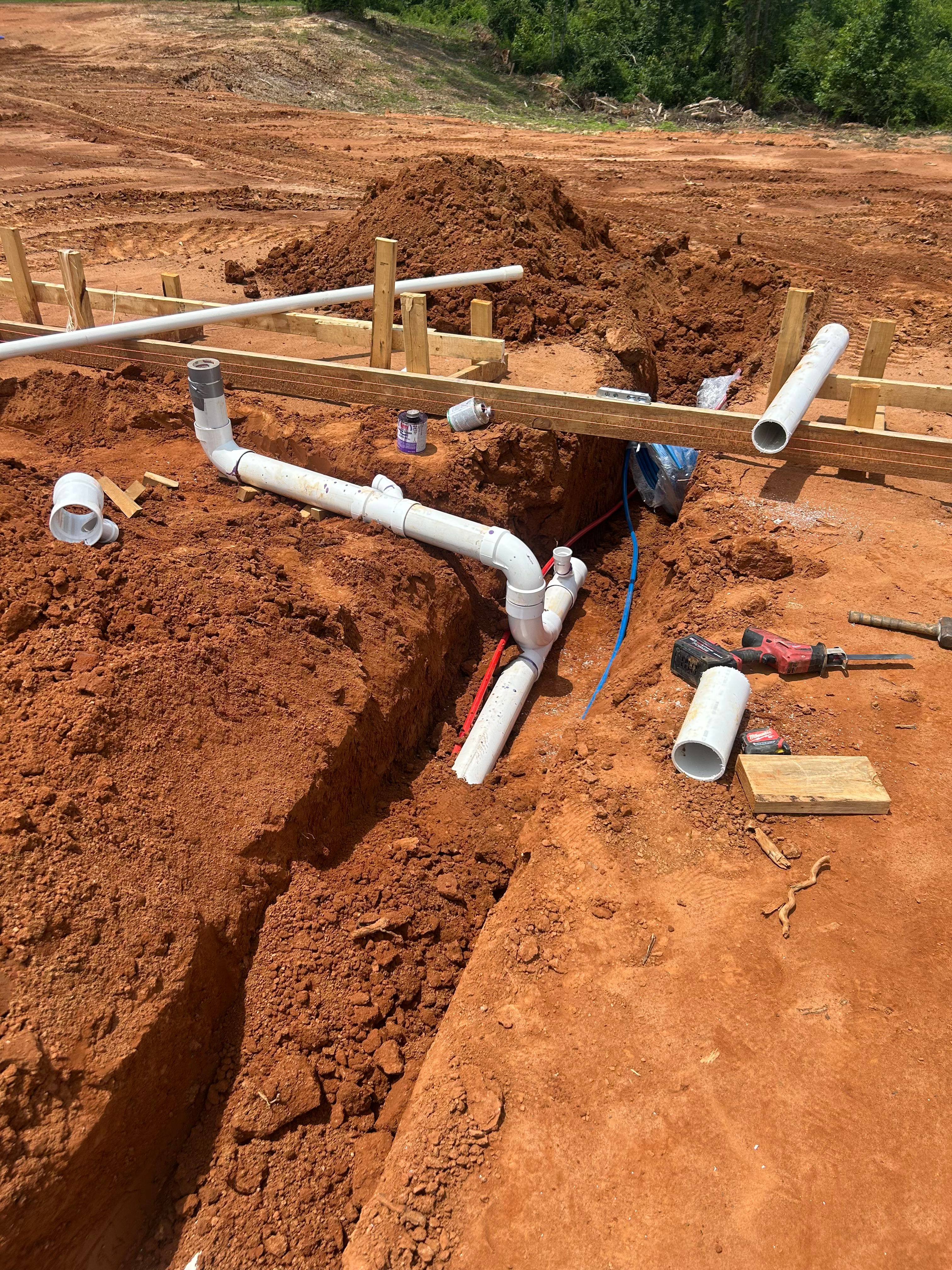 Ramey's Plumbing — Septic project