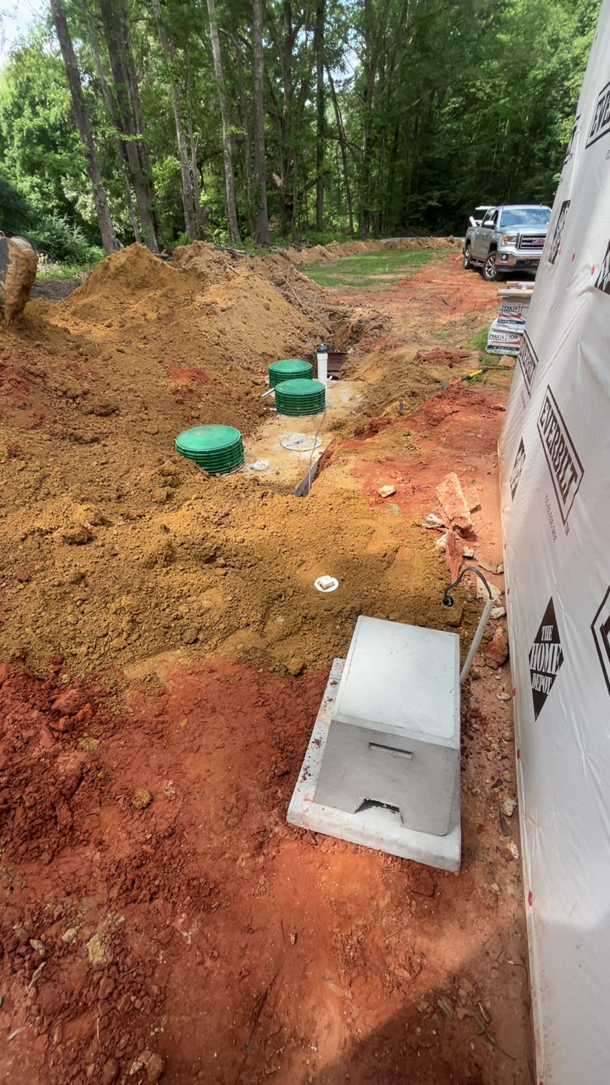 Ramey's Plumbing — Septic project