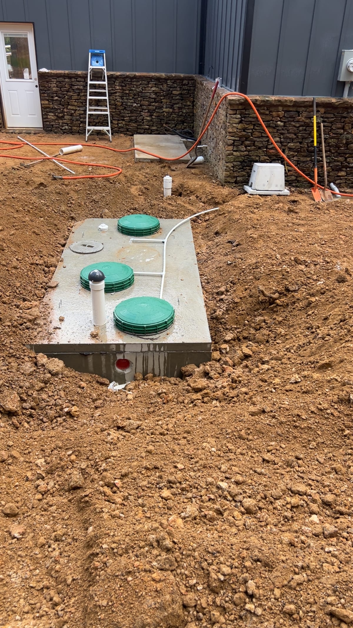 Ramey's Plumbing — Septic project