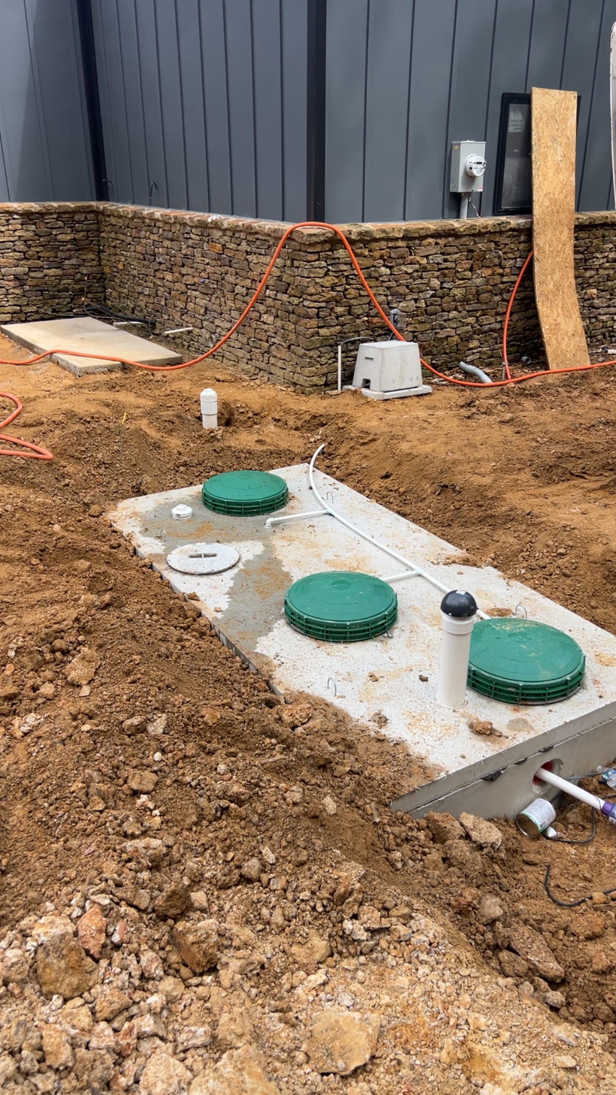 Ramey's Plumbing — Septic project