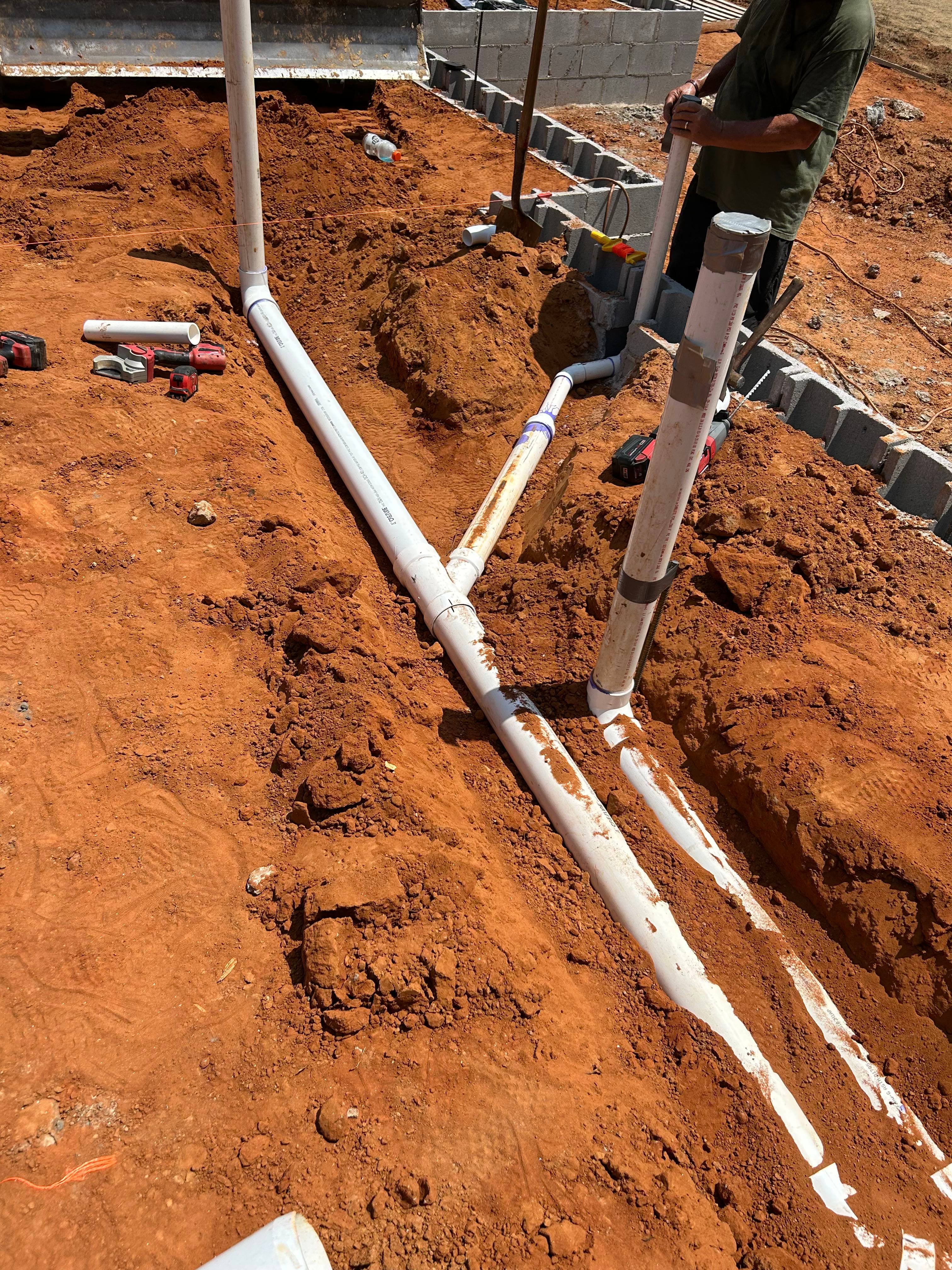 Ramey's Plumbing — Septic project